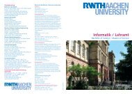 Informatikstudium an der RWTH Aachen - Fachgruppe Informatik an ...