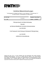 Amtliche Bekanntmachungen - Fachgruppe Informatik an der RWTH ...