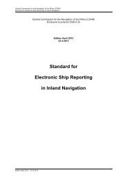 Standard for Electronic Ship Reporting in Inland Navigation - Central ...