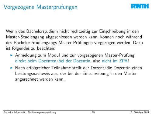 FacheinfÃ¼hrung Bachelor Informatik - Fachgruppe Informatik an der ...