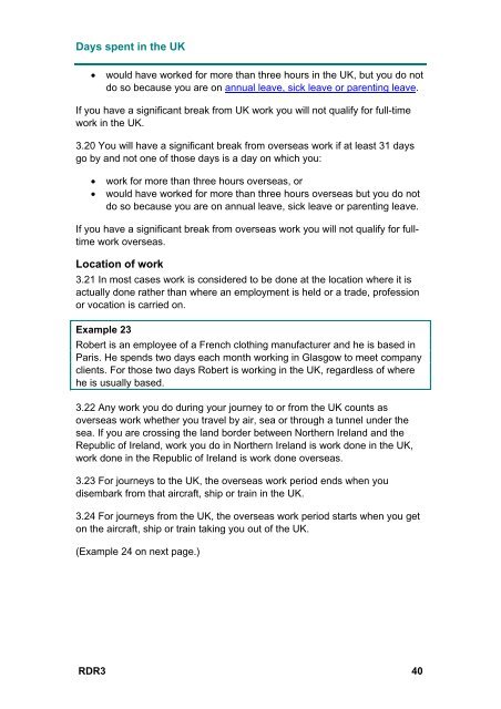 Statutory Residence Test - HM Revenue & Customs