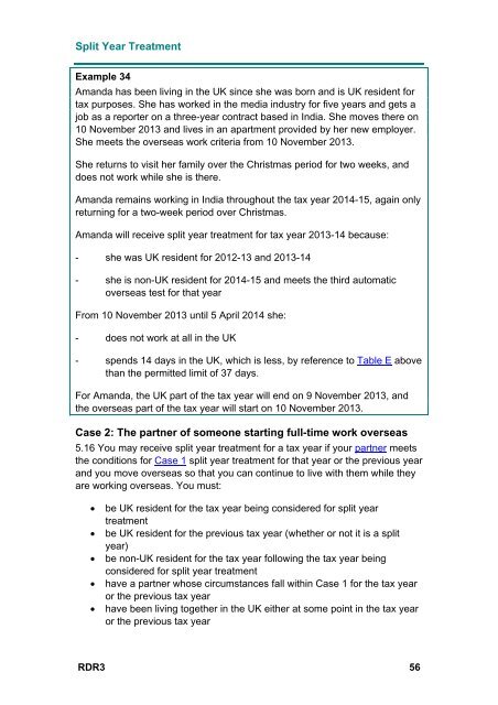 Statutory Residence Test - HM Revenue & Customs