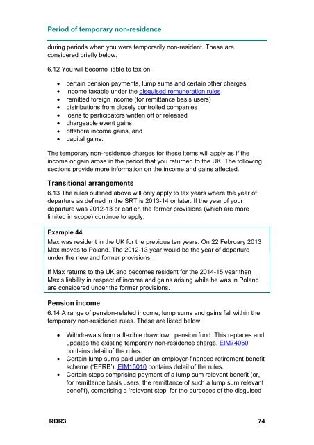 Statutory Residence Test - HM Revenue & Customs