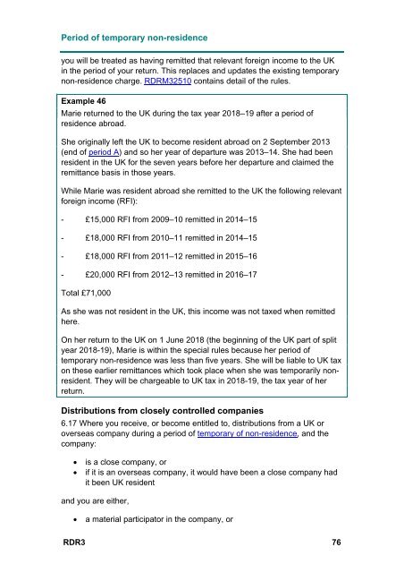 Statutory Residence Test - HM Revenue & Customs