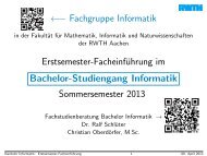 Folien - Fachgruppe Informatik an der RWTH Aachen