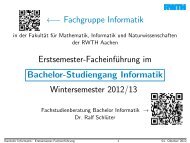 Erstsemester-FacheinfÃ¼hrung Bachelor Informatik - Fachgruppe ...