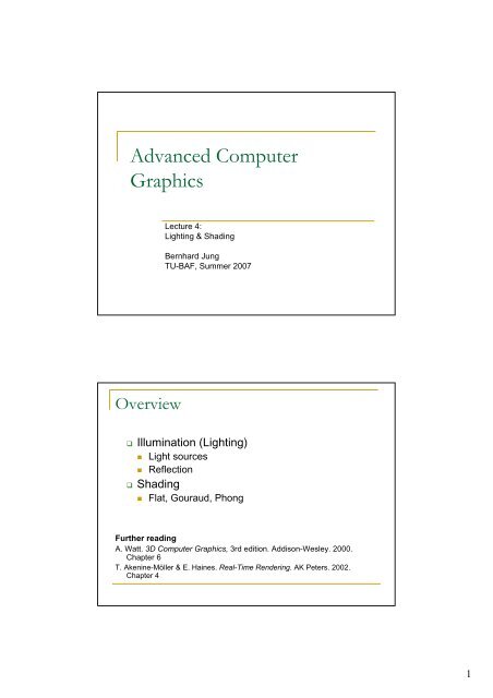 Advanced Computer Graphics