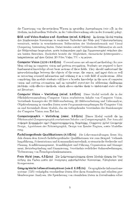 Masterstudium Visual Computing - Fakultät für Informatik, TU Wien