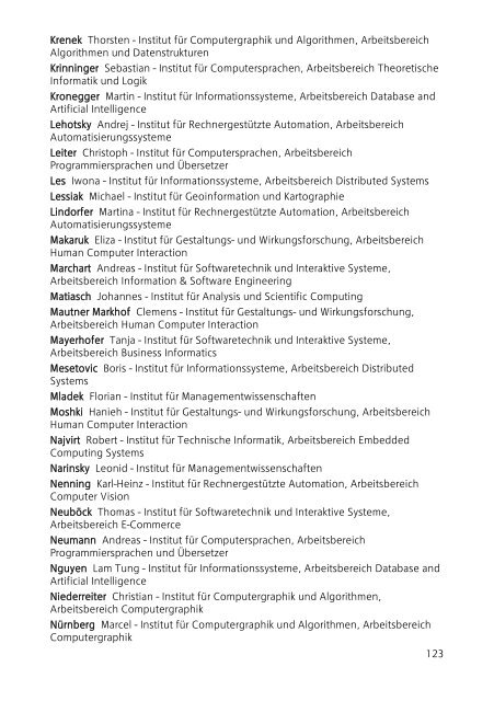 Abstract-Band - Fakultät für Informatik, TU Wien - Technische ...