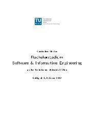 Software & Information Engineering - Fakultät für Informatik, TU Wien