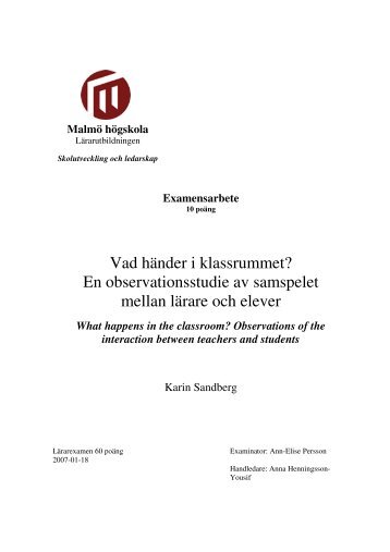 Examensarbete