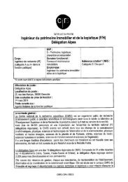 Ingénieur du patrimoine immobilier et de la ... - DGDR - CNRS