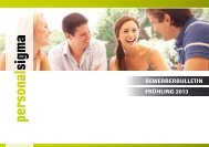 BEWERBERBULLETIN FRÜHLING 2013 - Personal Sigma Aarau AG