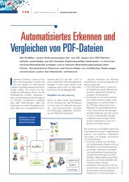 Automatisiertes Erkennen und Vergleichen von PDF-Dateien