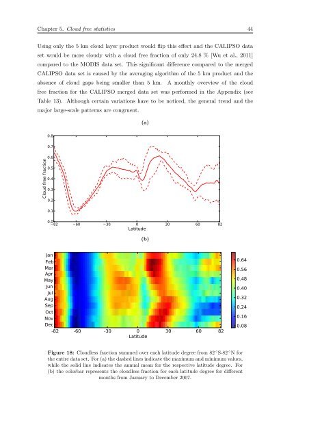 Cloud Statistics from Calipso Lidar Data for the ... - espace-tum.de