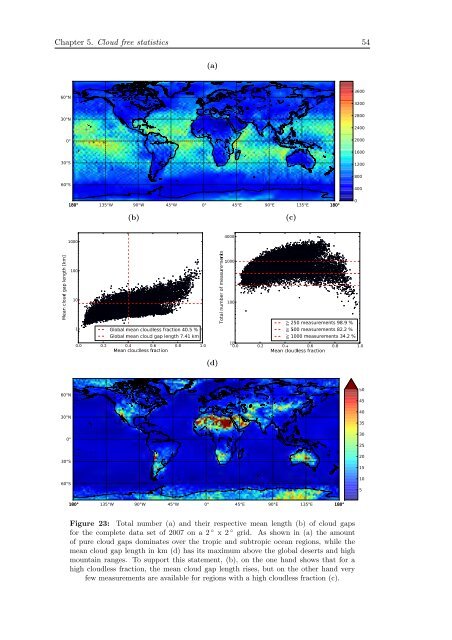 Cloud Statistics from Calipso Lidar Data for the ... - espace-tum.de