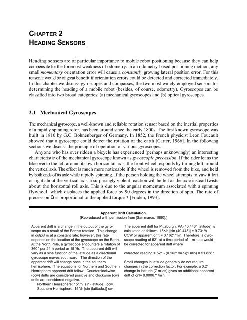 Sensors and Methods for Mobile Robot Positioning