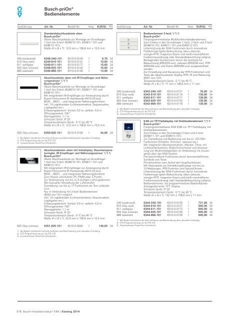 Kapitel downloaden - Busch-Jaeger Elektro GmbH