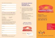Flyer zum Alzheimer-Telefon - Deutsche Alzheimer Gesellschaft e.V.