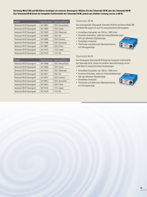 Thermo Scientific Variomag Magnetrührer - Fisher UK Extranet