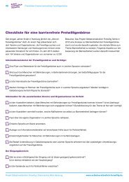 Checkliste für eine barrierefreie Freiwilligenbörse - Diakonisches ...