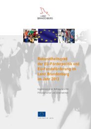 Umfrage zum Bekanntheitsgrad der EU-Fonds im Jahr 2013 - ESF in ...