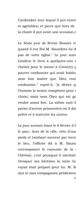 Le livre des Martyres