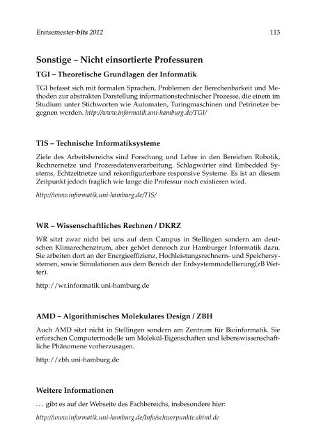 Erstsemester-bits 2012 1 - Fachbereich Informatik - UniversitÃ¤t ...