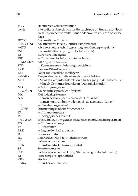 Erstsemester-bits 2012 1 - Fachbereich Informatik - UniversitÃ¤t ...