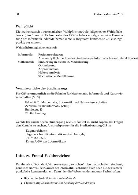 Erstsemester-bits 2012 1 - Fachbereich Informatik - UniversitÃ¤t ...