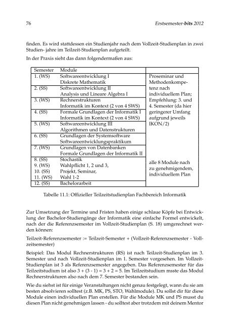 Erstsemester-bits 2012 1 - Fachbereich Informatik - UniversitÃ¤t ...