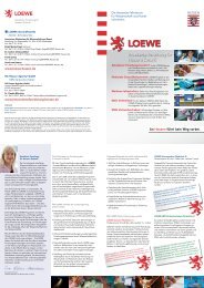 LOEWE Flyer, Stand Mai 2013 - Hessisches Ministerium für ...