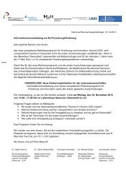 Informationsveranstaltung zur EU-Forschungsförderung Sehr ...