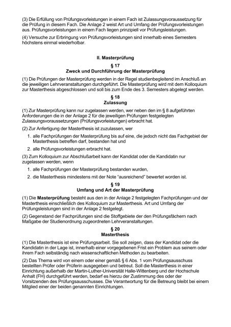 Prüfungsordnung - Hochschule Anhalt