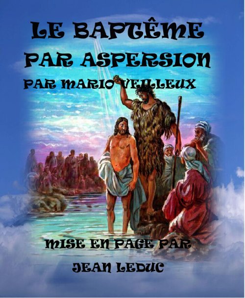 Le Baptême par Aspersion.