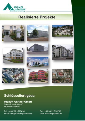 Referenzmappe Schlüsselfertigbau MA - Michael Gärtner GmbH ...