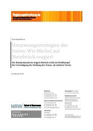 Der Duisburger NRW-Wahl-Index - Regierungsforschung.de