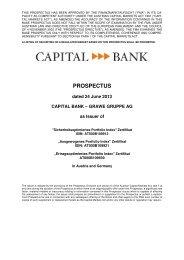 Ausgewogenes Portfolio Index - Capital Bank