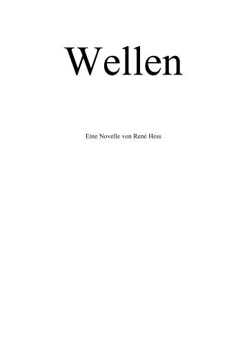 Eine Novelle von RenÃ© Hess