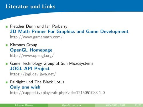 Geometrische Primitive in OpenGL