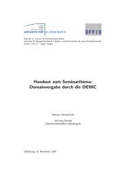 Handout zum Seminarthema: Domainvergabe durch die DENIC