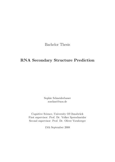 bsc dissertation structure