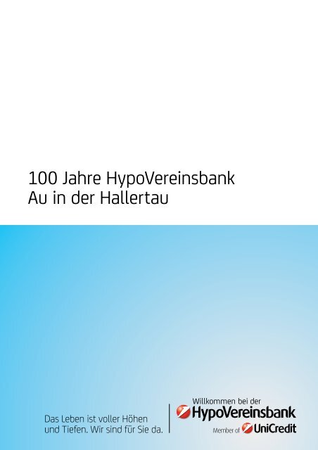 100 Jahre HypoVereinsbank Au in der Hallertau - Geschichte