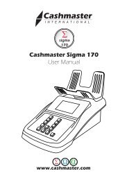 Cashmaster Sigma 170 User Manual