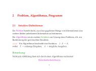 Kapitel 2: Problem, Algorithmus, Programm