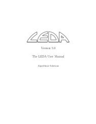 Version 5.0 The LEDA User Manual