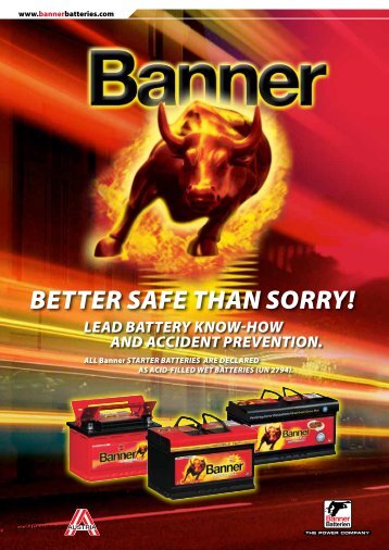 Material safety data sheet ZVEI GB (0.5 Mb) - Banner Batteries