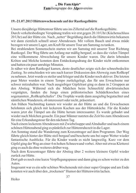 Mitteilungsblatt der Sektion Amberg - DAV – Sektion Amberg