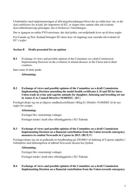 Referat SCOFCAH 7-8 Nov - Fødevarestyrelsen