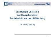 Von Multiple Choice bis zur Klausurkorrektur - Informationskompetenz